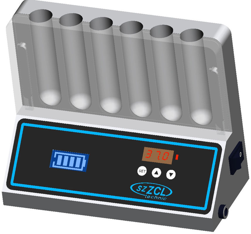 6-Well Constant Temperature Test Tube Rack with High Precision for Laboratory Use